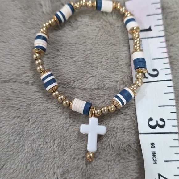 Fashion Jewelry Bundle(7) Crosses Earrings Necklace Bracelets Pin GUC - Picture 7 of 11